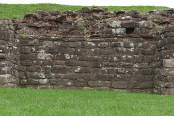 Old Roman brick wall