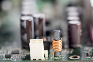 Fototapeta na wymiar conponents of electronic circuit