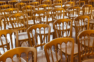 Rows of chairs