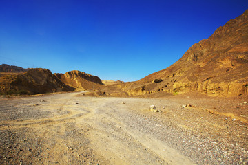 Mountains in the Desert of Negev, Israel