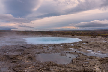 Geyser area in southwestern Iceland