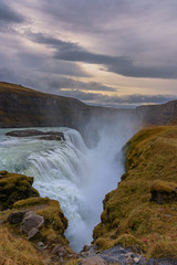 Gullfoss Waterfal Icelandic scenery
