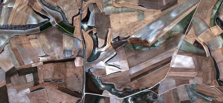 wood and earth, allegory, tribute to Picasso, abstract photography of the Spain fields from the air, aerial view, representation of human labor camps, abstract, cubism, abstract naturalism,