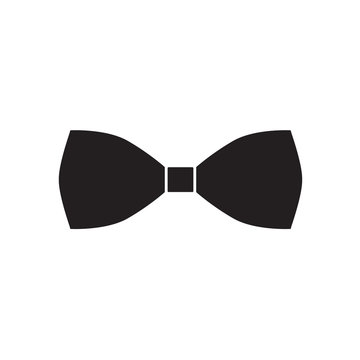 black bow tie icon- vector illustration