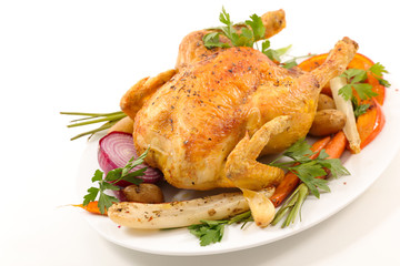 christmas or thanksgiving roasted meat