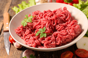 raw minced beef