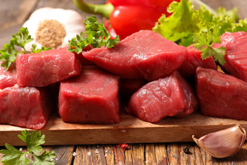 raw beef