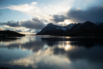 Dramatic coastline on Lofoten
