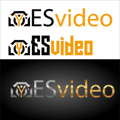 Inscriptions Yes video with the camera in different styles