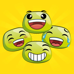 cute emoji cartoon icons