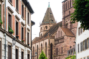 Beautiful view of ancient buildings at Strasbourg, Alsace, France