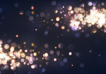 Christmas lights. Background of bright glow bokeh,