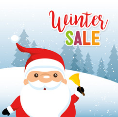 christmas big winter sale vector illustration graphic design