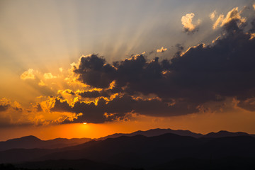 Sunset fantastic scenery of Gyeongsangbuk-do Yeongdeok