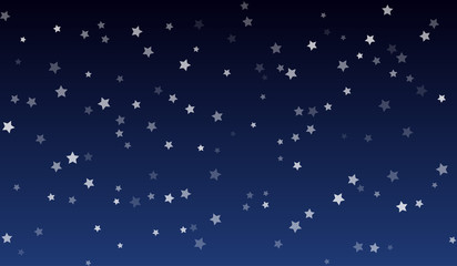 Night starry sky. Vector background.