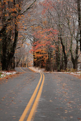 Vermont Autumn Snow