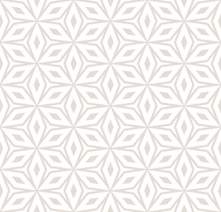 Vector abstract ornament seamless pattern in pastel colors, white and beige. Floral pattern. Ornamental background.