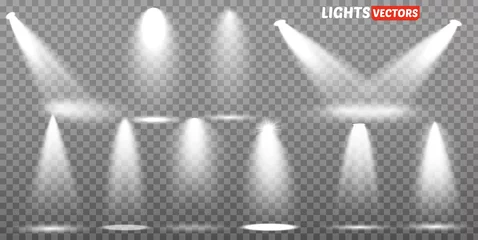 Kissenbezug Szenenbeleuchtungskollektion, transparente Effekte. Helle Beleuchtung mit Strahlern. © exvanesko