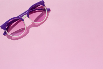Funky purple sunglasses