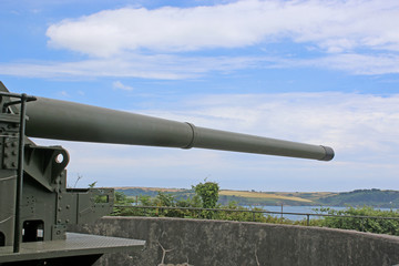 Gun barrel at Pendennis Castle, Falmouth