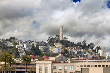 Telegraph Hill Neighborhood Homes in San Francisco CA USA