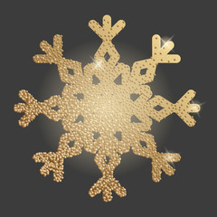 Christmas vector illustration of snowflake