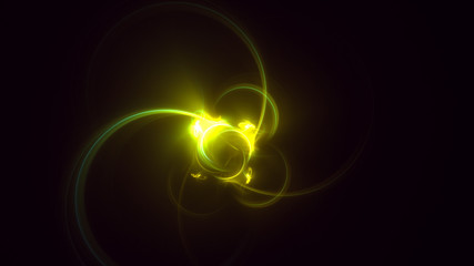 3D rendering abstract fractal light background