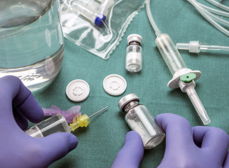  Doctor Preparing Medication To Inject, Conceptual Image 