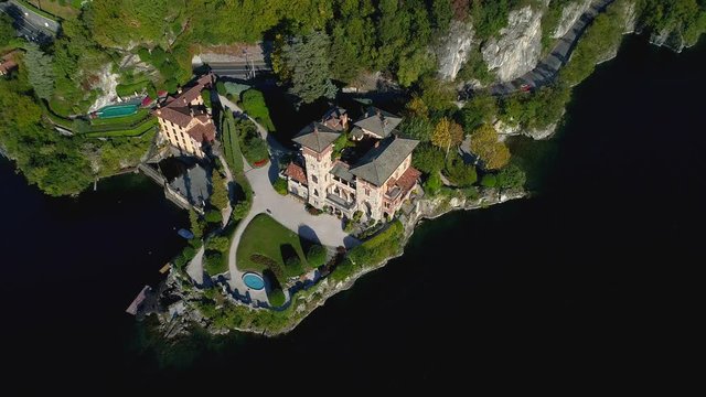 Aerial 4K - Villa Gaeta - Nobiallo - Lago di Como (IT)