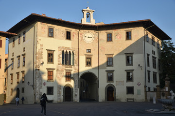 Fototapeta na wymiar Palais de l'horloge à Pise en Toscane, Italie