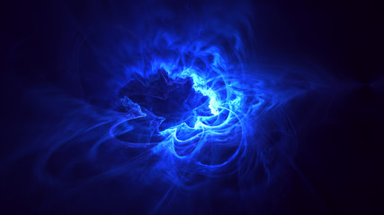 3D rendering abstract fractal light background