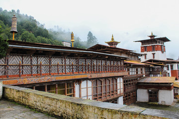 Inner view of Trongsa Dzong, one of the oldest Dzongs in Bumthang, Bhutan