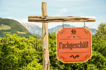 Schild 288 - Fachgeschäft