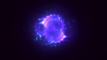 Obraz premium 3D rendering abstract fractal light background