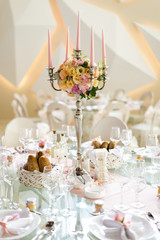 Wedding table decoration