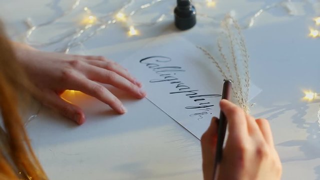 Calligraphy inscription with signature.
