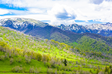 Obraz premium Beautiful mountain landscape in spring