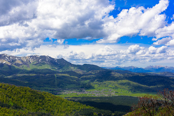 Fototapeta premium Beautiful mountain landscape in spring