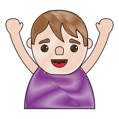 cartoon man icon over white background vector illustration