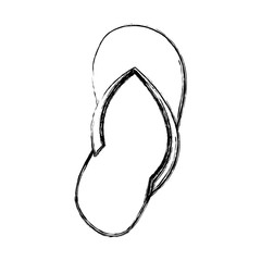 sandals icon over white background vector illustration