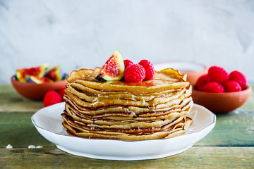 Sweet pancake tower