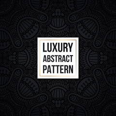 Ethnic floral seamless pattern with mandalas