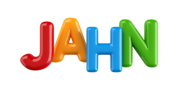 Bubbletext Name Jahn