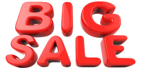 Big sale red letters