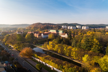 Park Oliwa in Sopot, top view