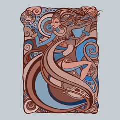 Beautiful Tribal Woman.