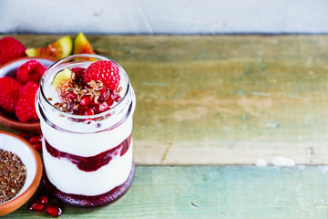Greek yogurt and berries