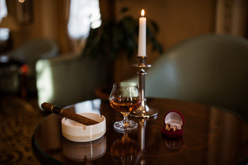 cognac and cigar