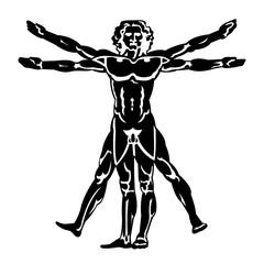 The Vitruvian man