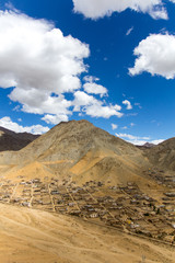 The other side of Leh Ladakh city has different topography from downtown.